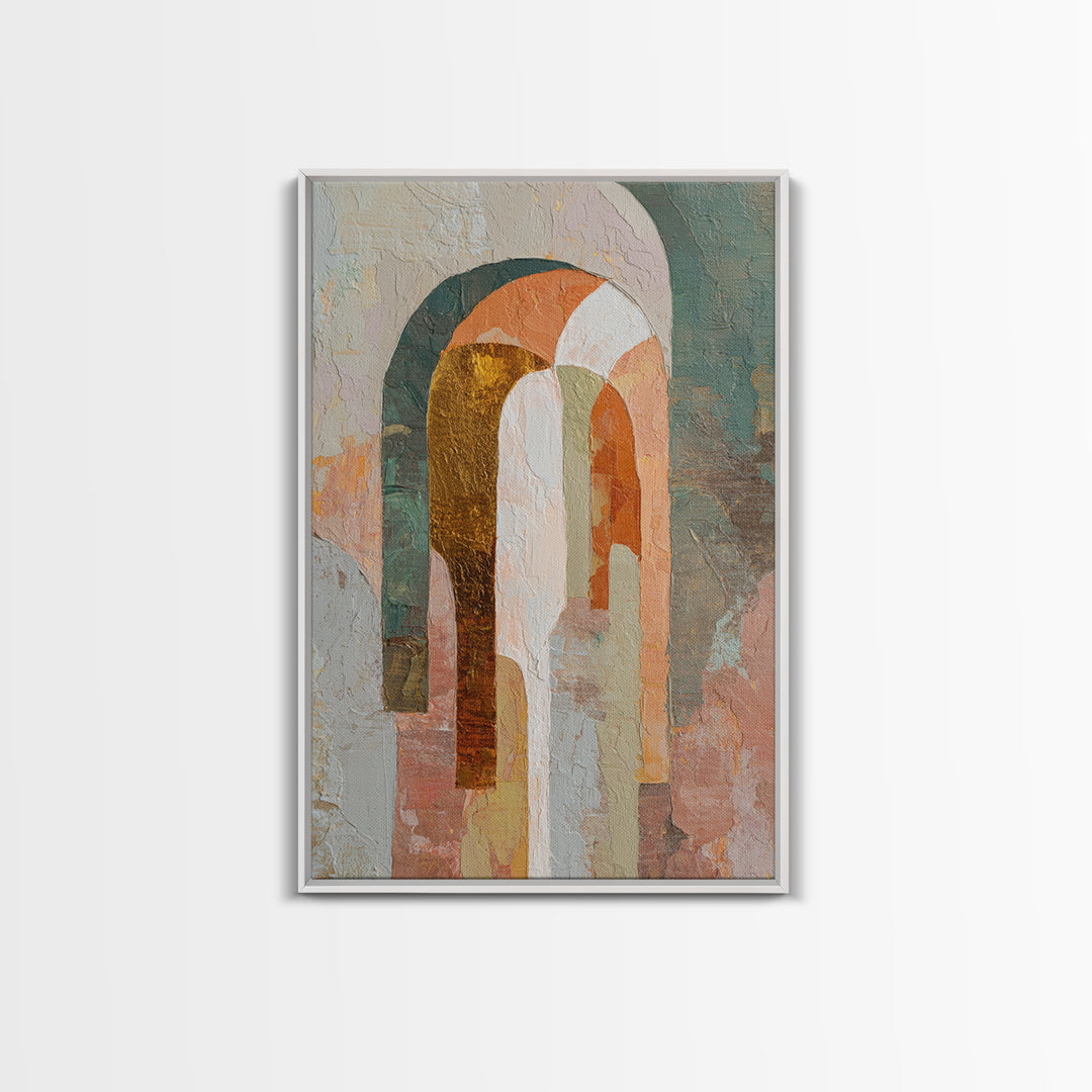 Large Cream Abstract Framed Canvas Print, Master Bedroom, Rustic Home Decor, Bedroom Decor, Abstract Art, Sanctuary, MAS-2x3-73