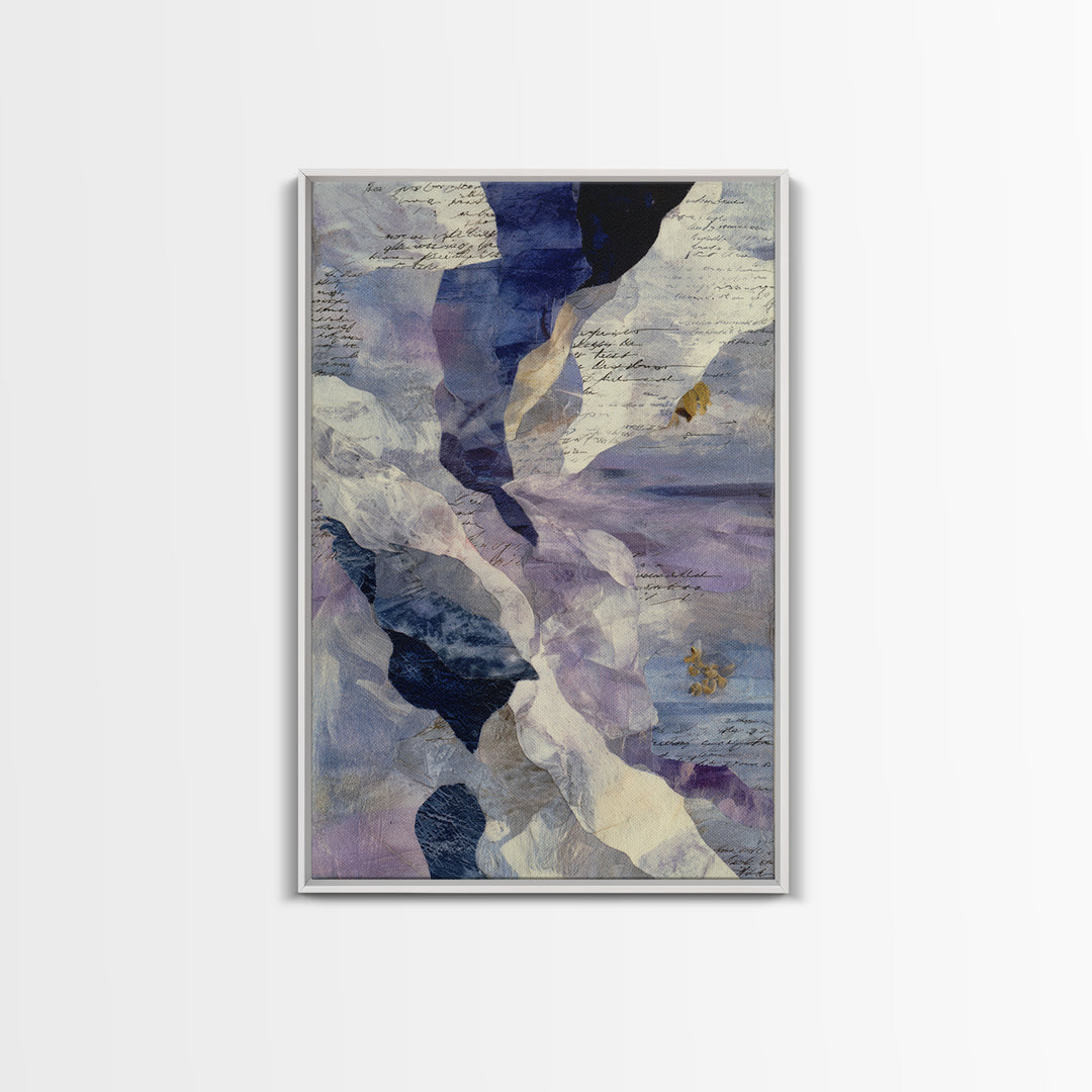 Abstract Wave Forms Framed Canvas Print, Master Bedroom, Signs for Home, Bedroom Decor, Abstract Art, Sanctuary, Luxury Decor, MAS-2x3-76