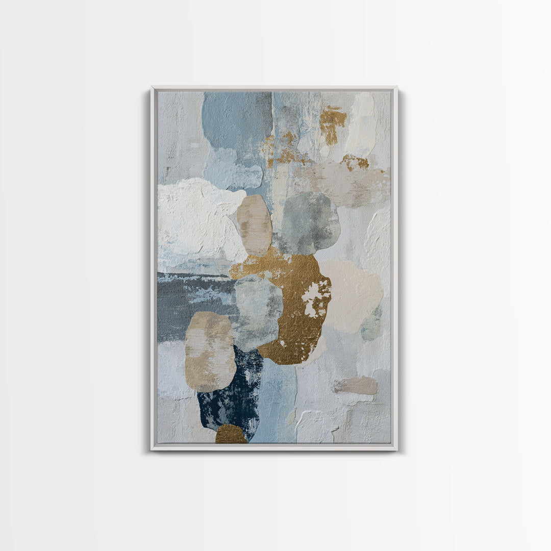 Minimal Stone Shapes Canvas Print, Master Bedroom, Bedroom Prints, Bedroom Decor, Abstract Art, Sanctuary, Gallery Decor, MAS-2x3-96