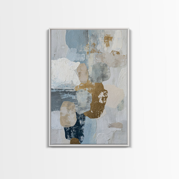 Minimal Stone Shapes Canvas Print, Master Bedroom, Bedroom Prints, Bedroom Decor, Abstract Art, Sanctuary, Gallery Decor, MAS-2x3-96