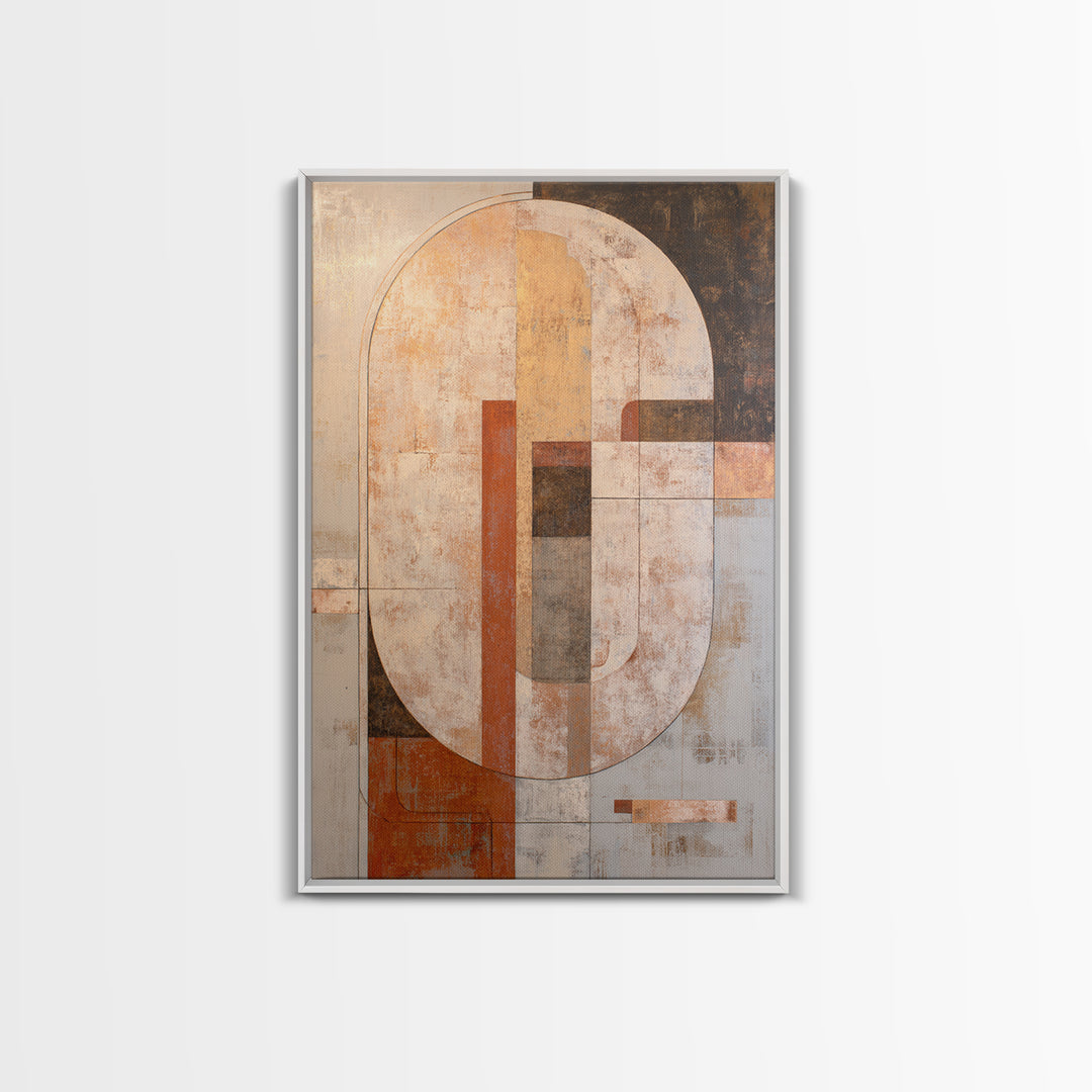 Large Cream Abstract Framed Canvas Print, Master Bedroom, Rustic Home Decor, Bedroom Decor, Abstract Art, Sanctuary, MAS-2x3-97