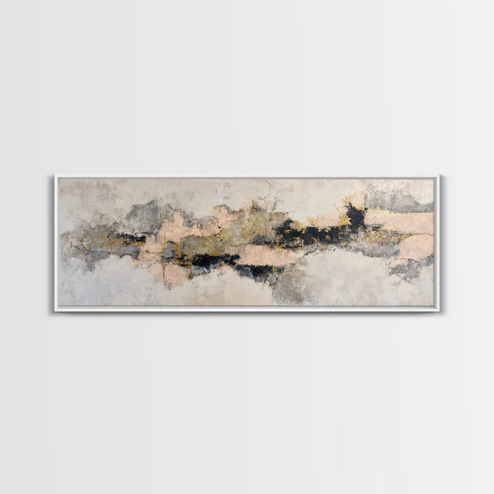 Soft Abstract Linen Texture Canvas Print, Master Bedroom, Bedroom Decor, Abstract Art, Sanctuary, Bedroom Prints, MAS-3x1-43
