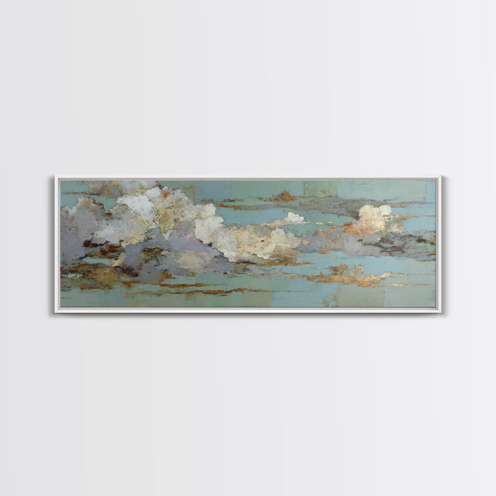 Blush and Taupe Cloudscape Canvas Print, Master Bedroom, Living Room Prints, Bedroom Decor, Fine Art, Sanctuary, Modern Decor, MAS-3x1-46