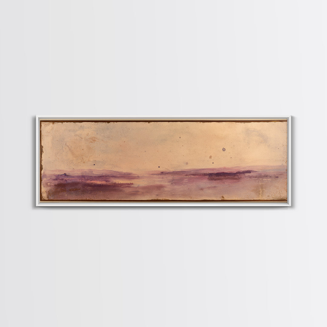 Serene Lake with Pale Morning Reflection Canvas Print, Master Bedroom, Bedroom Wall Art, Bedroom Decor, Oil Painting, Sanctuary, MAS-3x1-71