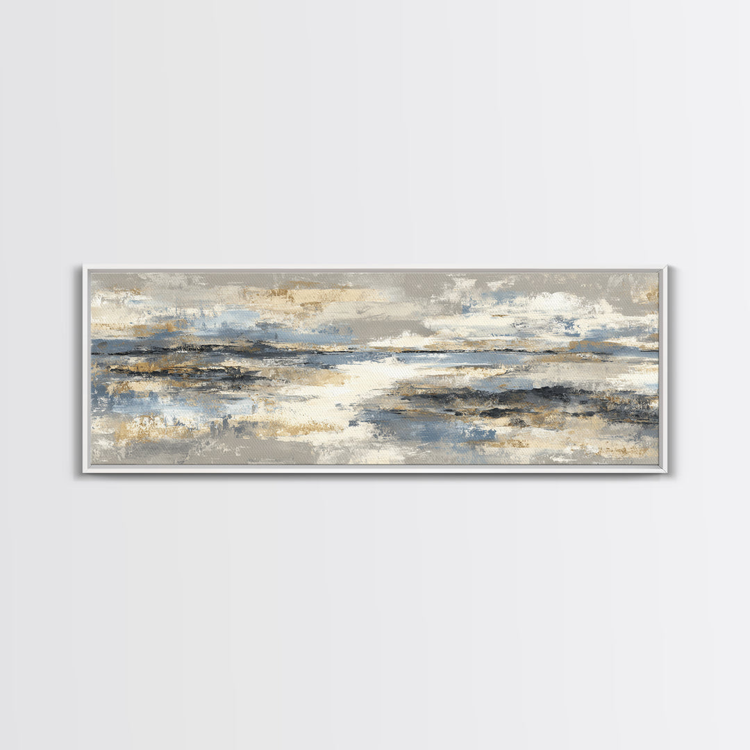 Minimal Stone Shapes Canvas Print, Master Bedroom, Bedroom Decor, Abstract Art, Sanctuary, Minimalist Wall Art, MAS-3x1-80