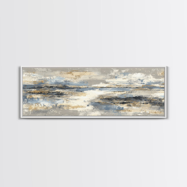 Minimal Stone Shapes Canvas Print, Master Bedroom, Bedroom Decor, Abstract Art, Sanctuary, Minimalist Wall Art, MAS-3x1-80