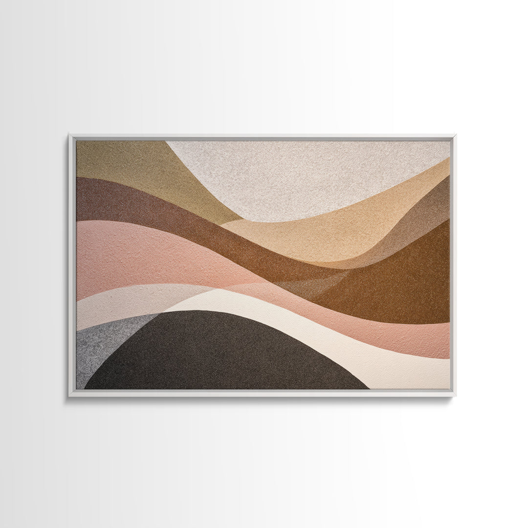 Abstract Wave Forms Framed Canvas Print, Master Bedroom, Signs for Home, Bedroom Decor, Abstract Art, Sanctuary, Luxury Decor, MAS-3x2-24