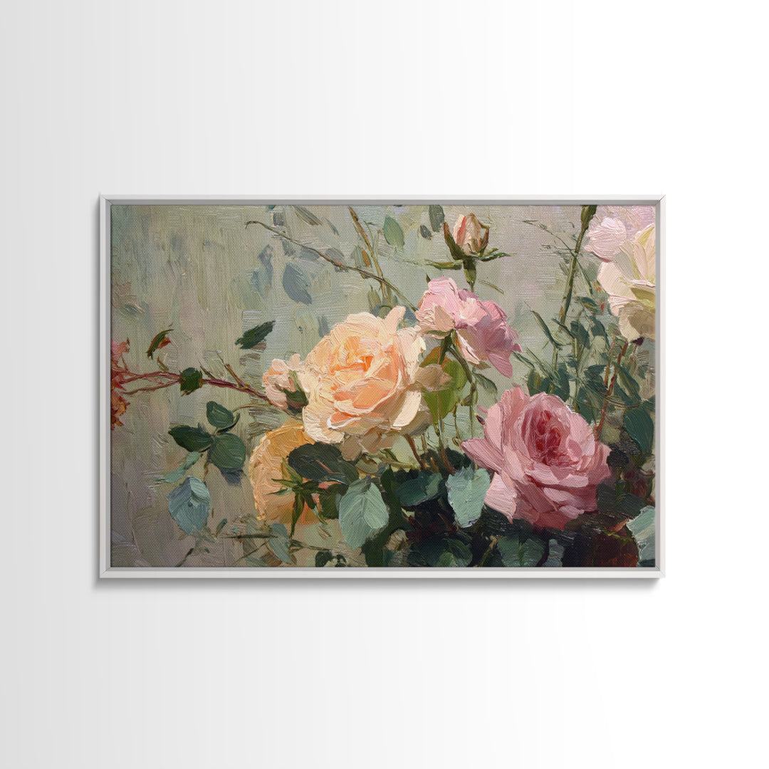 Warm Candlelit Still Life Framed Canvas Print, Master Bedroom, Living Room Prints, Bedroom Decor, Fine Art, Sanctuary, MAS-3x2-28