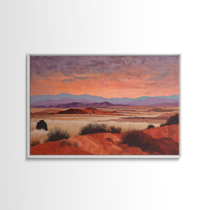 Quiet Desert Dusk Canvas Print, Master Bedroom, Bedroom Prints, Bedroom Decor, Sanctuary, Gallery Decor, Neutral Decor, MAS-3x2-38