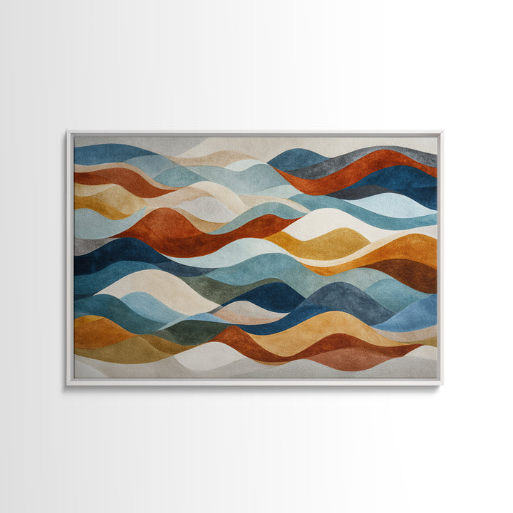 Abstract Wave Forms Canvas Print, Master Bedroom, Gallery Decor, Bedroom Decor, Fine Art, Sanctuary, Wall Art, Home Decor, MAS-3x2-48