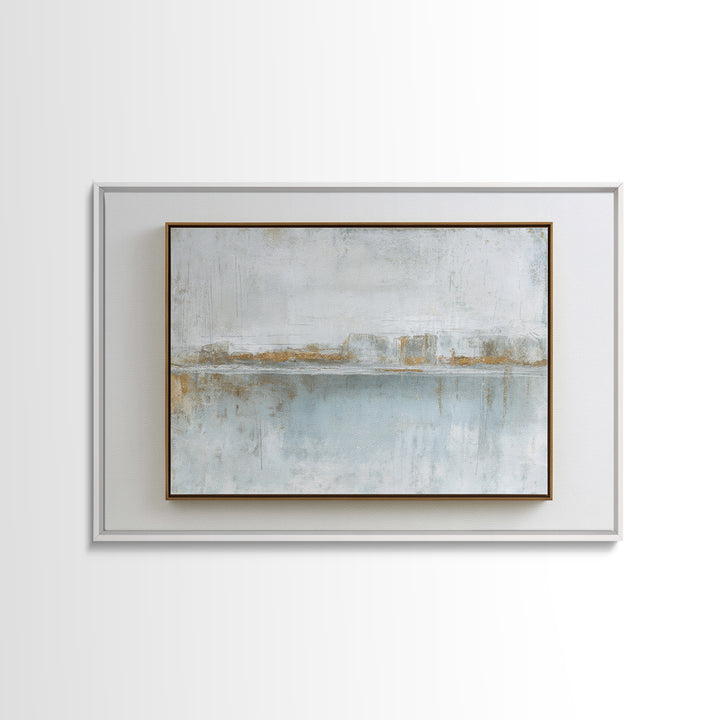 Minimal Two Figure Line Drawing Framed Canvas Print, Master Bedroom, Fine Art Print, Bedroom Decor, Oil Painting, Sanctuary, MAS-3x2-81