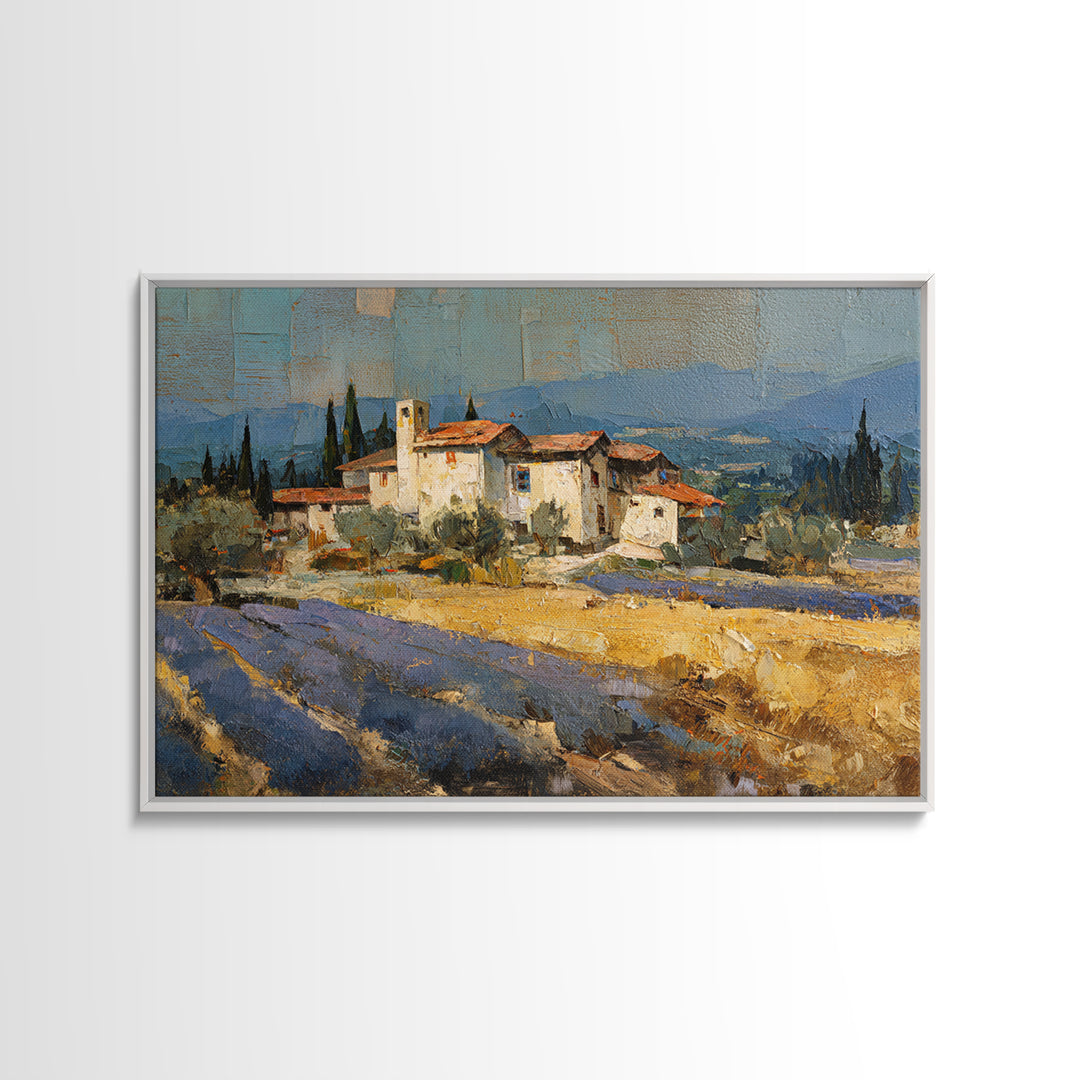 Lavender Field at Twilight Canvas Print, Master Bedroom, Set of 2 Prints, Bedroom Decor, Abstract Art, Sanctuary, MAS-3x2-94