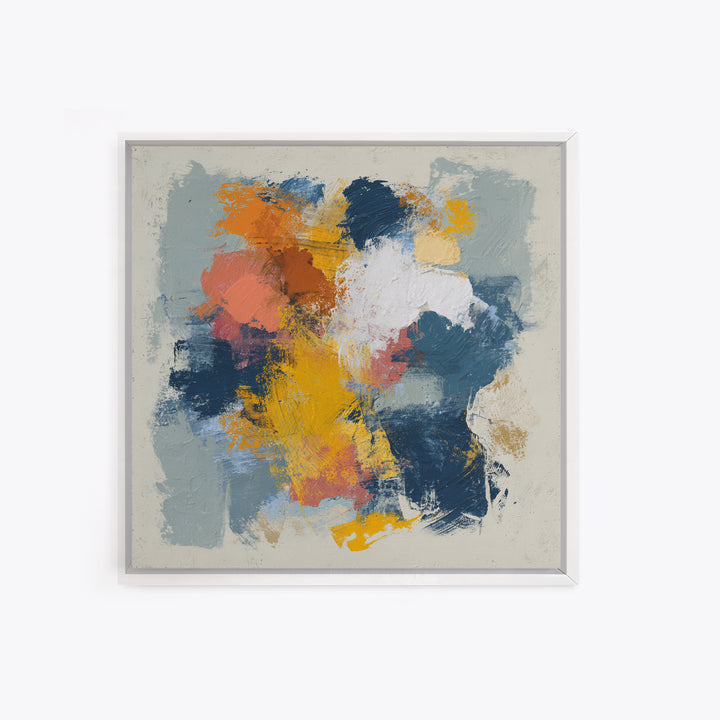 Chaotic Joyful Abstract Canvas Print, Maximalist Art, Unique Wall Art, Living Room Decor, Fine Art, Maximal, Fine Art Print, MAX-1x1-22