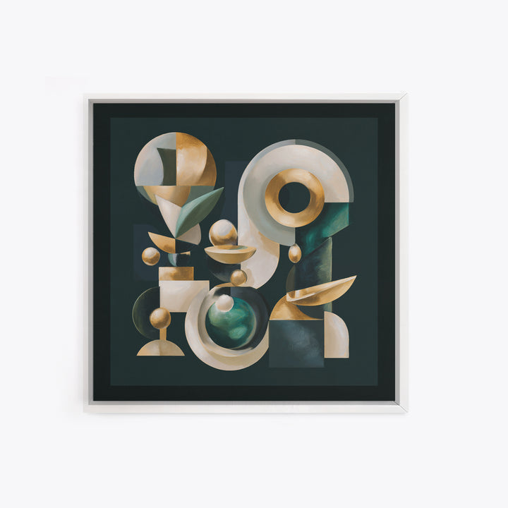Surreal Room of Floating Objects as Decorative Canvas Print, Maximalist Art, Digital Prints, Living Room Decor, Maximal, MAX-1x1-81