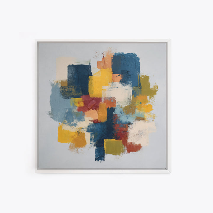 Chaotic Joyful Abstract Canvas Print, Maximalist Art, Modern Decor, Living Room Decor, Abstract Art, Maximal, Wall Decor, MAX-1x1-94