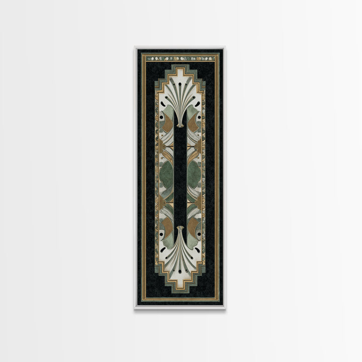 Folk Art Animal Parade Framed Canvas Print, Maximalist Art, Minimalist Decor, Living Room Decor, Fine Art, Maximal, Art Nouveau, MAX-1x3-4