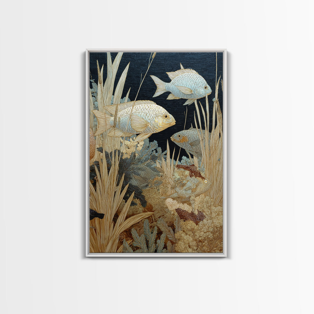 Wild Coral Reef Canvas Print, Maximalist Art, Printable Art, Living Room Decor, Fine Art, Maximal, Funky Wall Art, Modern Art, MAX-2x3-49