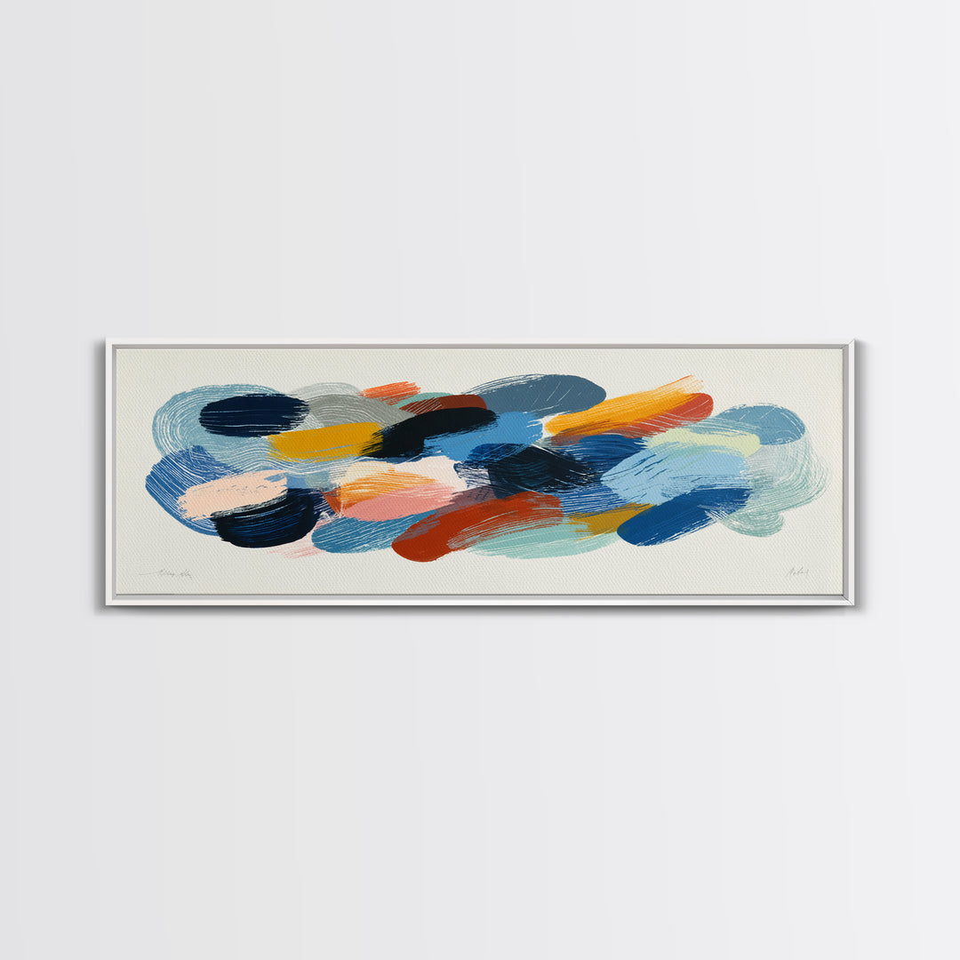 Chaotic Joyful Abstract Canvas Print, Maximalist Art, Digital Print, Living Room Decor, Fine Art, Maximal, Playroom Decor, MAX-3x1-38