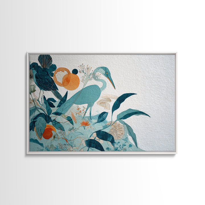 Wild Coral Reef Framed Canvas Print, Maximalist Art, Gallery Decor, Living Room Decor, Fine Art, Maximal, Wall Art, Home Decor, MAX-3x2-45
