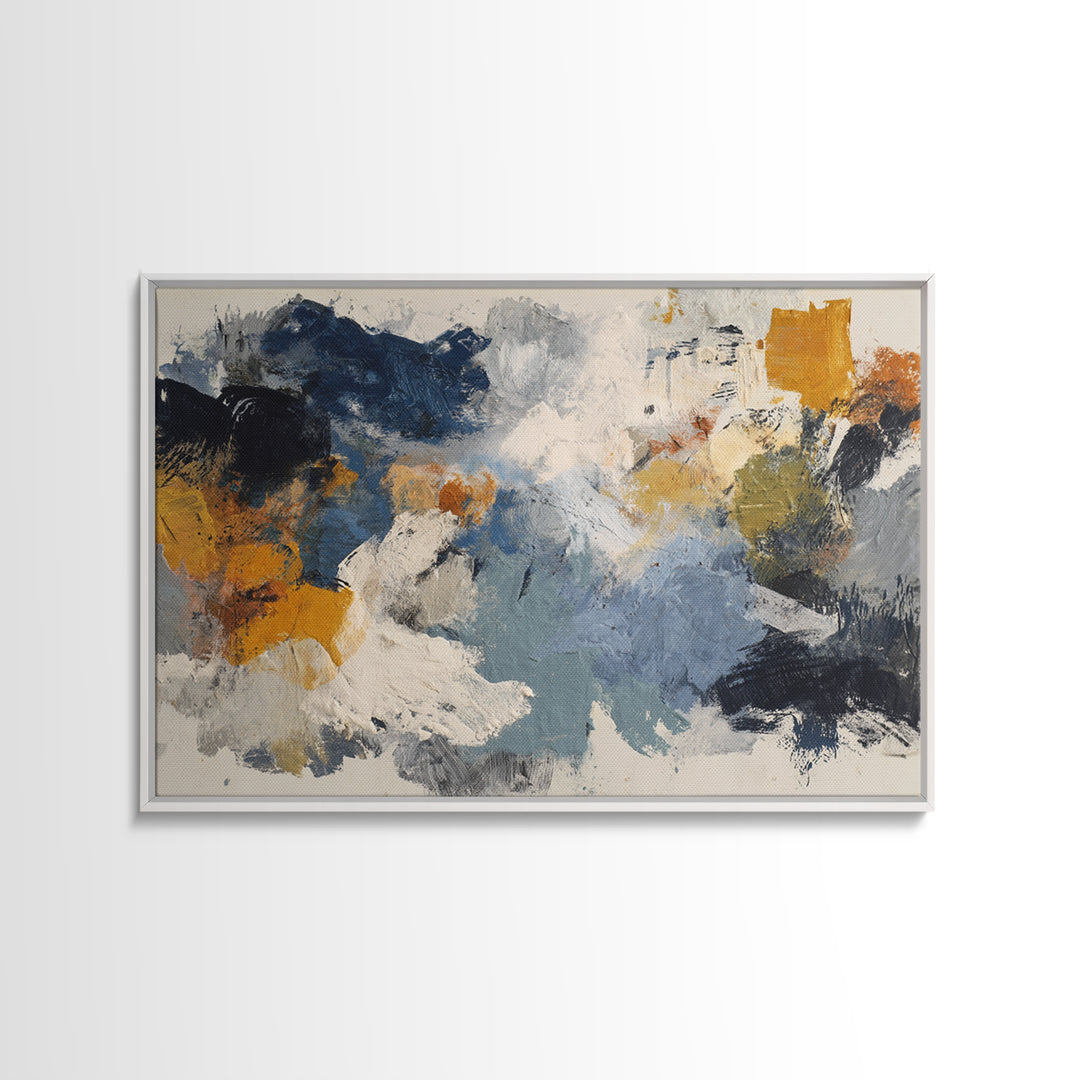 Chaotic Joyful Abstract Canvas Print, Maximalist Art, Modern Art, Living Room Decor, Fine Art, Maximal, Textured Painting, MAX-3x2-98