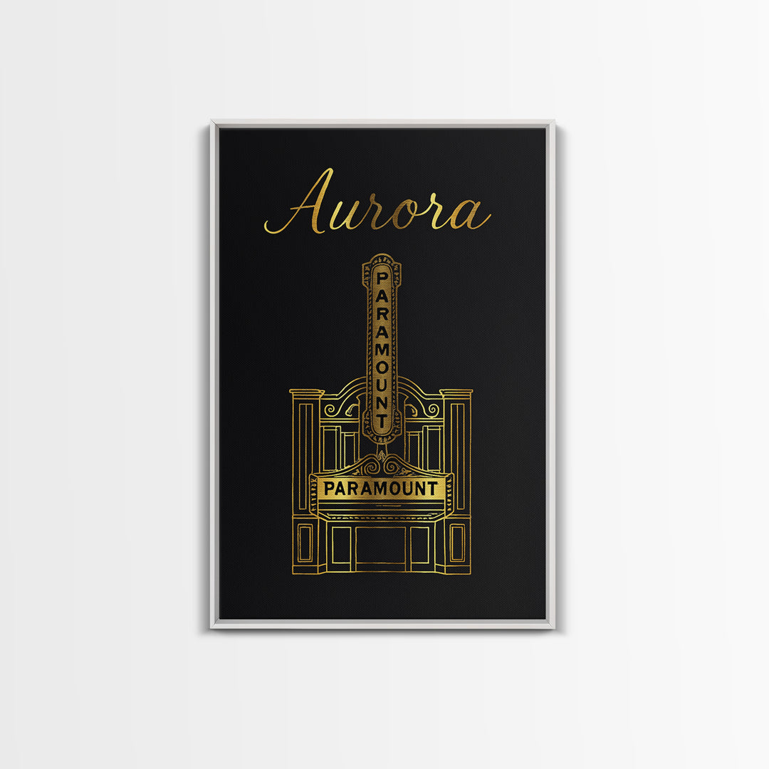 Aurora Travel Poster, Canvas Print, Dark Minimalist Wall Art, Aurora Poster Print, Living Room Wall Art, Modern Wall Decor, Fine Art Print