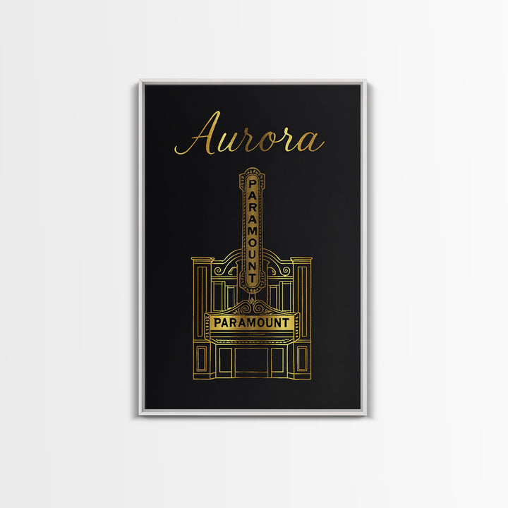 Aurora Travel Poster, Canvas Print, Dark Minimalist Wall Art, Aurora Poster Print, Living Room Wall Art, Modern Wall Decor, Fine Art Print