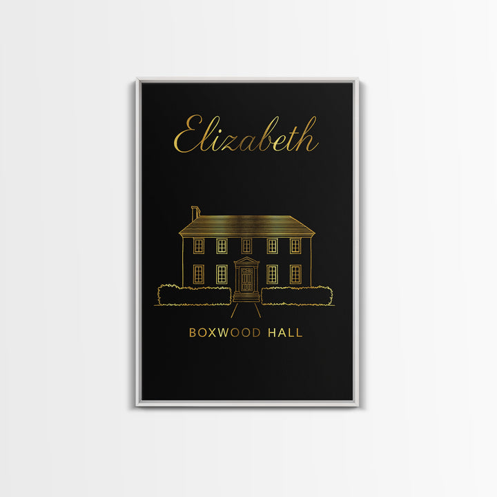 Elizabeth New Jersey Travel Poster, Canvas Print, Dark Minimalist Wall Art, Elizabeth Print, Watercolor City Skyline, Travel Art Print