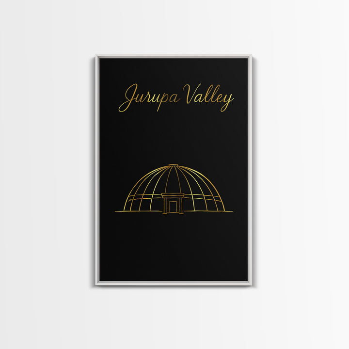 Jurupa Valley California Travel Poster, Canvas Print, Dark Minimalist Wall Art, Jurupa Valley City Art, Home Office Decor, Travel Wall Art