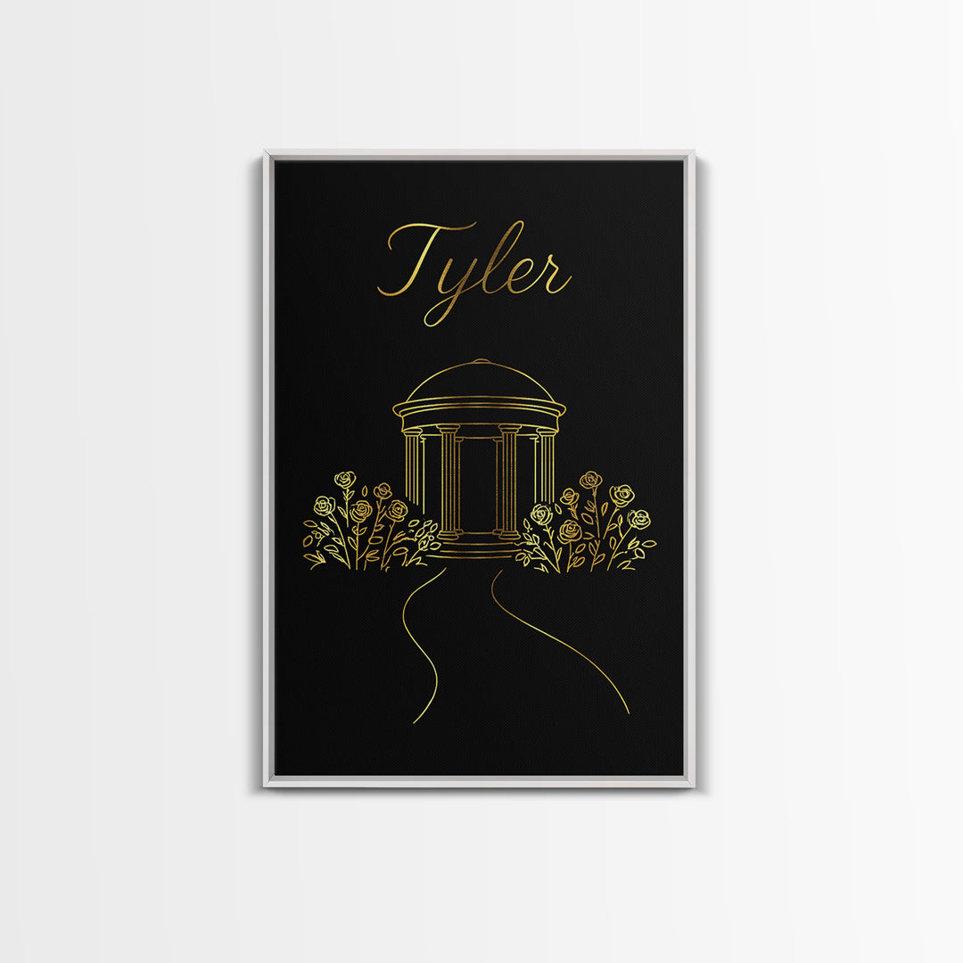 Tyler Texas Travel Poster, Canvas Print, Dark Minimalist Wall Art, Tyler Poster Print, Travel Wall Decor, Wall Decor, Travel Poster Set
