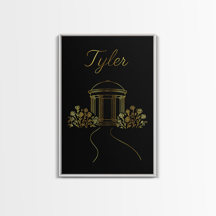 Tyler Texas Travel Poster, Canvas Print, Dark Minimalist Wall Art, Tyler Poster Print, Travel Wall Decor, Wall Decor, Travel Poster Set