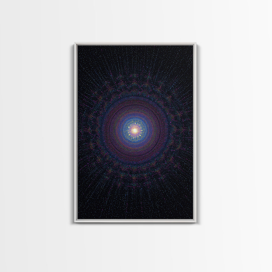 Purple Spiral Galaxy Wall Art, Modern Abstract Art Print, Space Abstract Art, Cosmic Retro Decor, Digital Canvas Print Poster