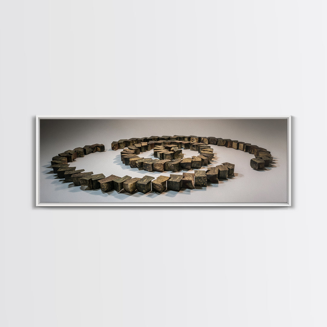 Spiral Stone Earthwork Sculpture Wall Art, Modern Sculpture, Geometric Art, Organic Abstract Decor, Masculine Office Decor
