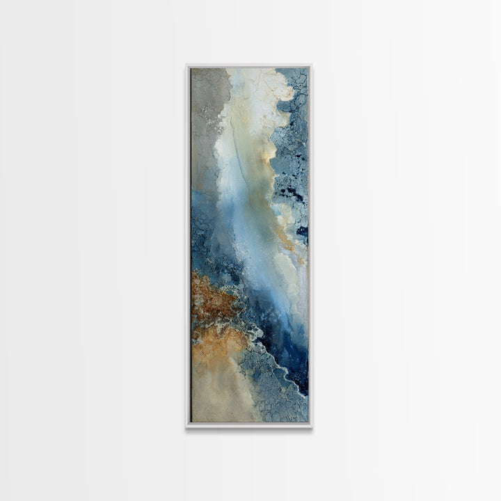 Angelic Light Rays Through Abstract Clouds Canvas Print, Meditation Art, Psychedelic Art, Living Room Decor, Stillness, MED-1x3-34