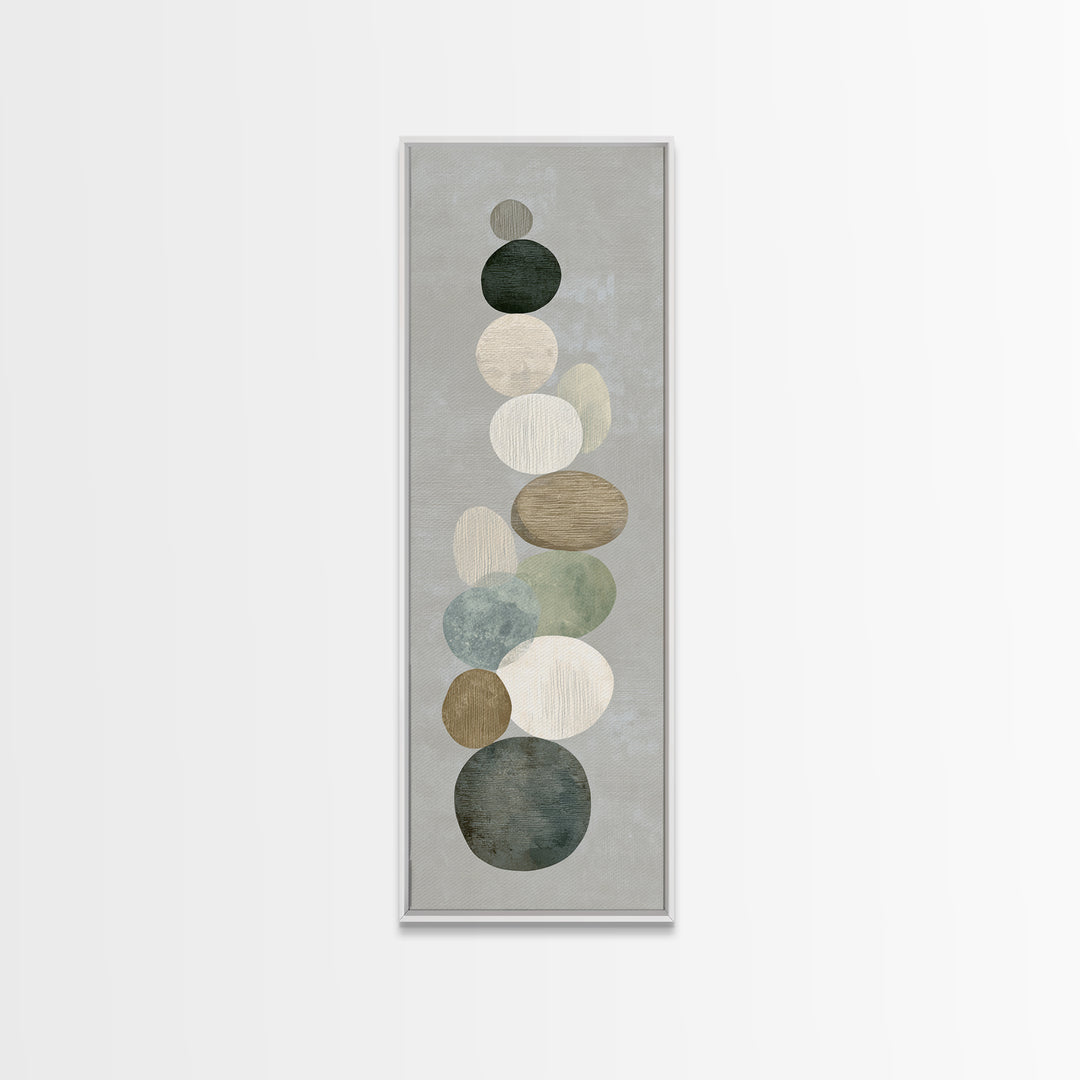 Sand Garden Lines as Minimalist Pattern Canvas Print, Meditation Art, Printable Artwork, Living Room Decor, Stillness, MED-1x3-83
