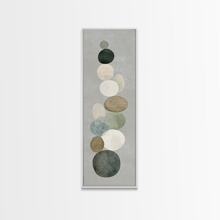 Sand Garden Lines as Minimalist Pattern Canvas Print, Meditation Art, Printable Artwork, Living Room Decor, Stillness, MED-1x3-83
