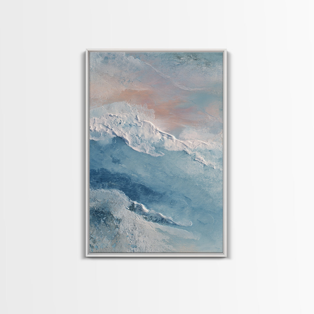 Abstract Breath Waves Canvas Print, Meditation Art, Wall Art, Living Room Decor, Abstract Art, Stillness, Boho Wall Decor, MED-2x3-14