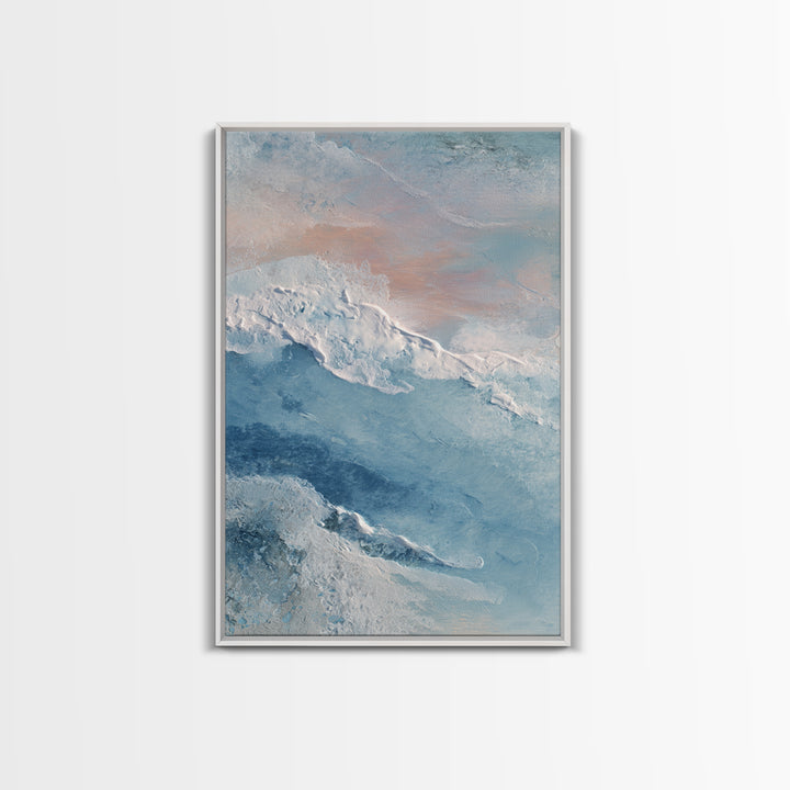 Abstract Breath Waves Canvas Print, Meditation Art, Wall Art, Living Room Decor, Abstract Art, Stillness, Boho Wall Decor, MED-2x3-14