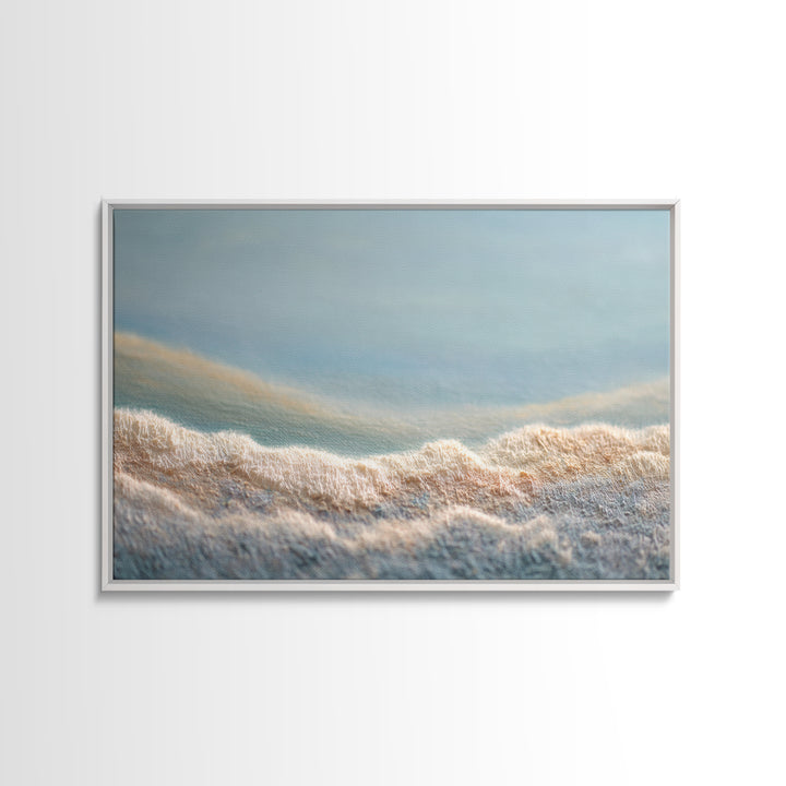 Abstract Breath Waves Framed Canvas Print, Meditation Art, Living Room Art, Living Room Decor, Stillness, Psychedelic Art, MED-3x2-10