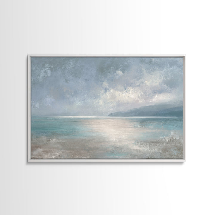 Ocean Horizon with Meditative Stillness Canvas Print, Meditation Art, Contemporary Art, Living Room Decor, Stillness, MED-3x2-46