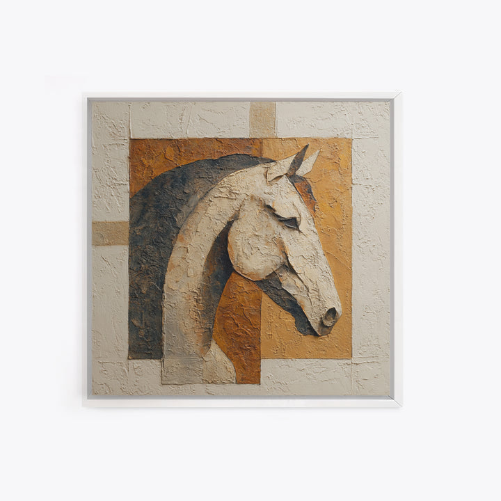 Minimal Horse Contour Canvas Print, Minimalist Art, Living Room Decor, Fine Art, Minimal, Modern Decor, Fine Art Print, MIN-1x1-18