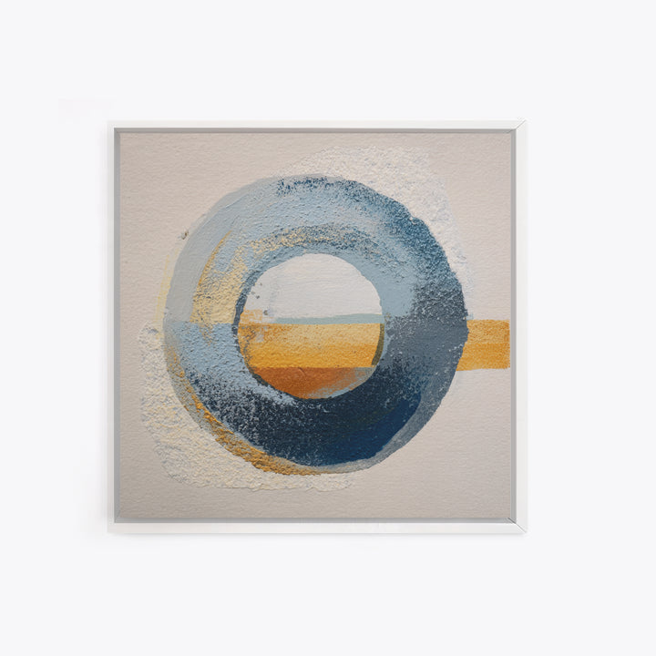 Single Brushstroke Circle Canvas Print, Minimalist Art, Abstract Wall Art, Living Room Decor, Oil Painting, Minimal, MIN-1x1-22