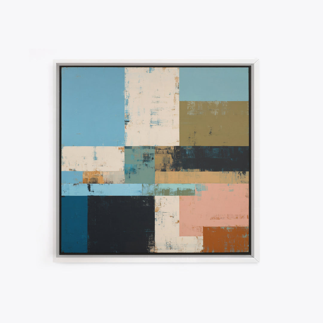 Simple Blue Horizon Canvas Print, Minimalist Art, Modern Art, Living Room Decor, Fine Art, Minimal, Minimalist Decor, MIN-1x1-30