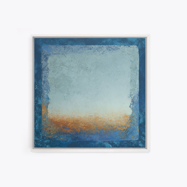 Simple Blue Horizon Canvas Print, Minimalist Art, Modern Art, Living Room Decor, Fine Art, Minimal, Minimalist Decor, MIN-1x1-54