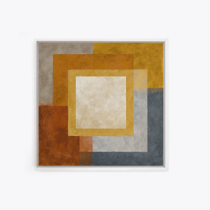 Calm Rectangle Composition Framed Canvas Print, Minimalist Art, Modern Wall Art, Living Room Decor, Abstract Art, Minimal, MIN-1x1-72