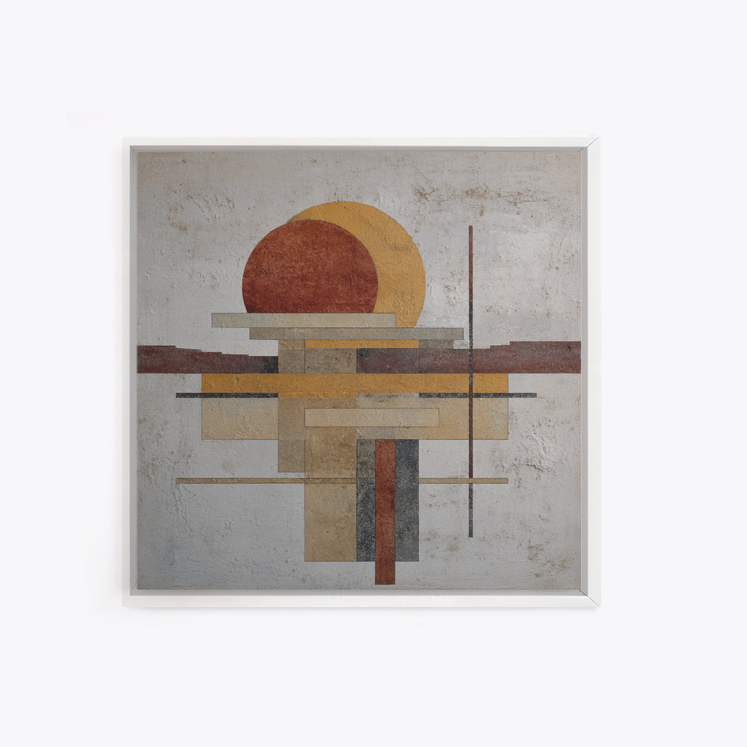 Simple Geometric Sun Canvas Print, Minimalist Art, Luxury Decor, Living Room Decor, Abstract Art, Minimal, Art Prints, MIN-1x1-87