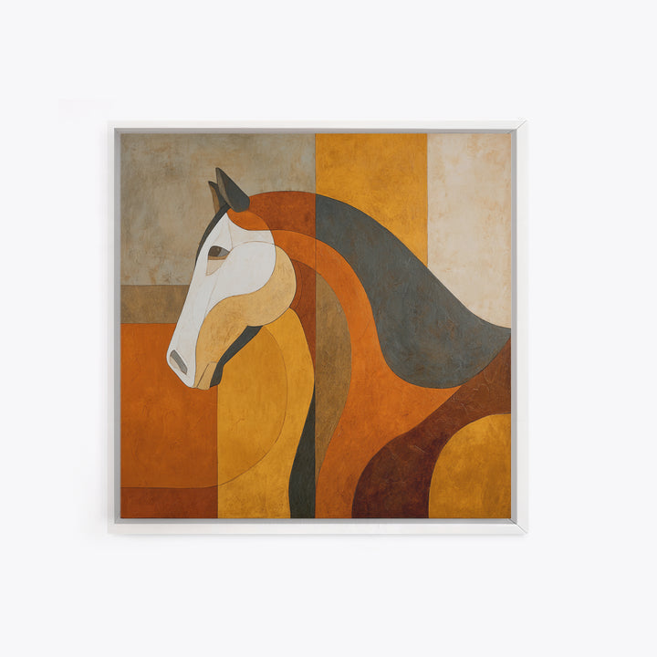 Minimal Horse Contour Canvas Print, Minimalist Art, Neutral Decor, Living Room Decor, Fine Art, Minimal, Home Decor, Poster, MIN-1x1-90