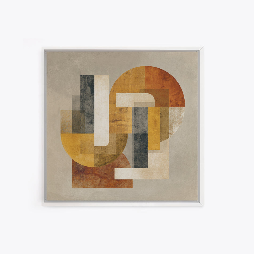 Two Overlapping Organic Shapes Canvas Print, Minimalist Art, Room Decor, Living Room Decor, Abstract Art, Minimal, Art Print, MIN-1x1-91