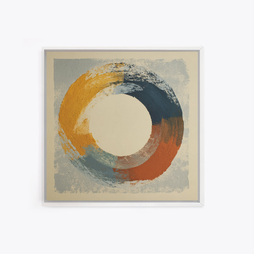 Single Brushstroke Circle Canvas Print, Minimalist Art, Modern Decor, Living Room Decor, Fine Art, Minimal, Poster, Wall Decor, MIN-1x1-94