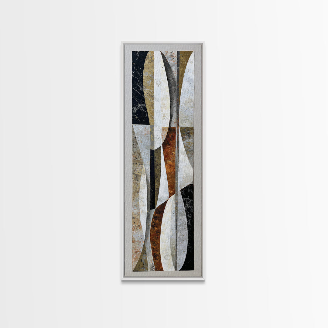 Quiet Stone Stack Canvas Print, Minimalist Art, Movie Poster, Living Room Decor, Abstract Art, Minimal, Modern Wall Art, MIN-1x3-23