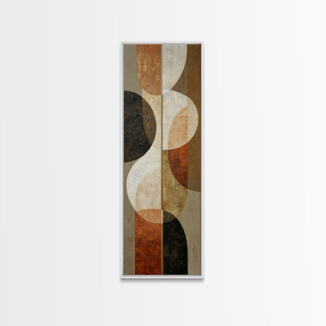 Two Overlapping Organic Shapes Framed Canvas Print, Minimalist Art, Canvas Tote Bag, Living Room Decor, Abstract Art, Minimal, MIN-1x3-31